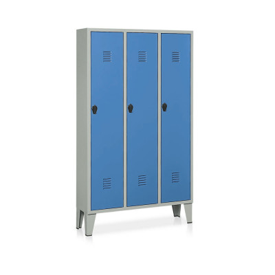 Spogliatoio 3 posti mm 1020x330. Grigio/Blu