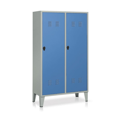 Spogliatoio 2 posti mm 1000x500. Grigio/Blu