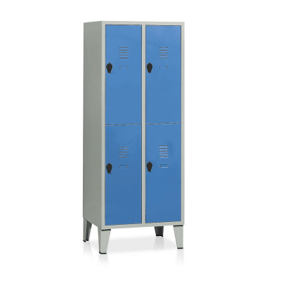 Spogliatoio 4 vani mm 690x500. Grigio/Blu