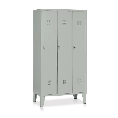 Locker 3 compartments mm. 905Lx500Dx1800H. Grey.