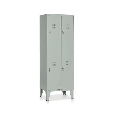 Locker 4 compartments mm. 610Lx500Dx1800H. Grey.