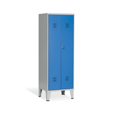 Spogliatoio 1 posto doppia anta mm 610x500. Grigio/Blu
