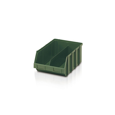 Contenitore mm 310x490x190h con separatore. Verde