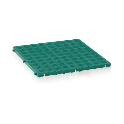 Pedana chiusa mm 500x500x25h. Verde