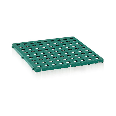 Pedana aperta mm 500x500x25h. Verde