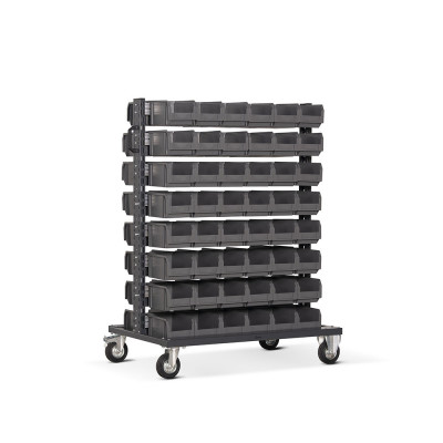 Carrello con n.48+48 contenitori P751GR