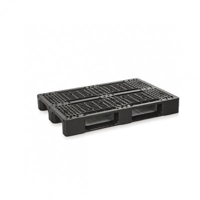 Polyethylene pallet 1200Lx800Dx150H.Black.