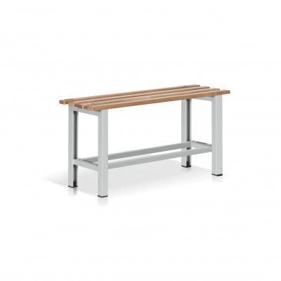 Bench with seat in wood mm. 1000Lx320Dx490H. Grey.
