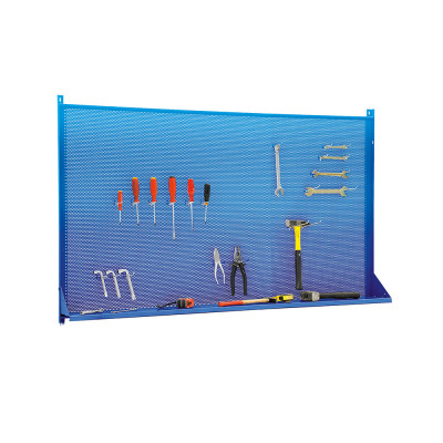 Pannello portaganci con mensola mm 1500x850h. Blu