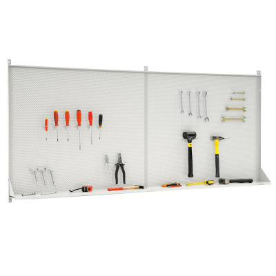 Pannello portaganci con mensola mm 2000x850h. Grigio