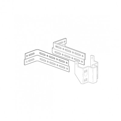 Staffa per fissaggio a parete luce mm 200