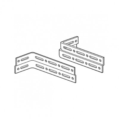 Coppia staffe di fissaggio a parete luce mm 142