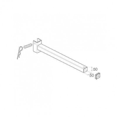Mensola mm 600x50x50h
