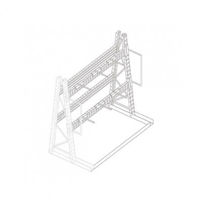 Monofronte di collegamento mm 2570x875/250x2500h