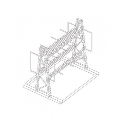 Bifronte di base mm 2640x1275/250x2500h