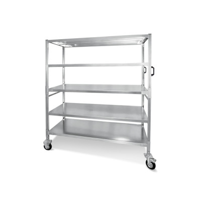 5-shelf trolley mm. 1510Lx670Dx1655H. Galvanised.