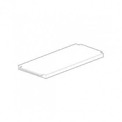 Shelf for hook shelving Painted grey. Sizes: mm 800Lx400P.