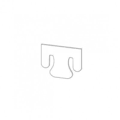 Gancio per traversino. Zincato