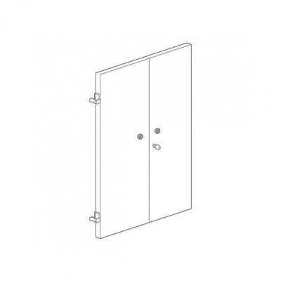 Ante mm 990x20x1885h. Zincato