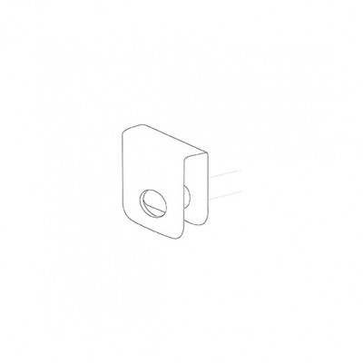 Supporto per tubo portagrucce. Zincato