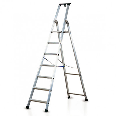 Scala a libro in alluminio 7 gradini