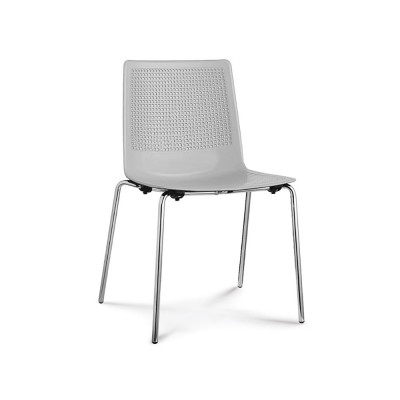 D2544BI Sedia Astra polipropilene bianco