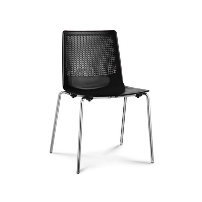 Sedia Astra polipropilene nero