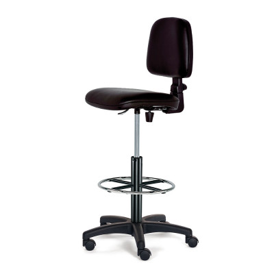 Sgabello poliuretano su ruote mm 590/850h