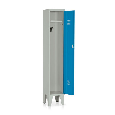 E500GB Locker 1 compartment mm. 315Lx330Dx1800H. Grey/blue.