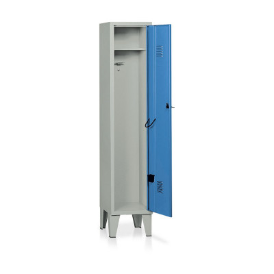 E334GB Locker 1 compartment mm. 360Lx330Dx1800H Grey/blue.