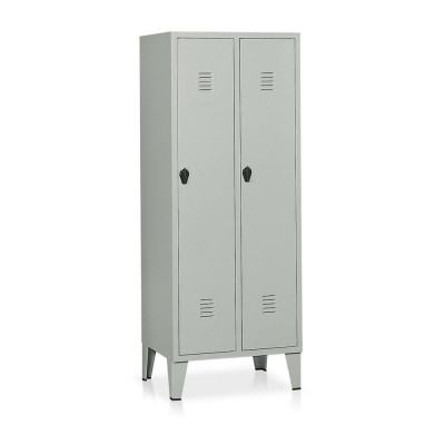 Locker 2 compartments mm. 690Lx500Dx1800H. Grey.