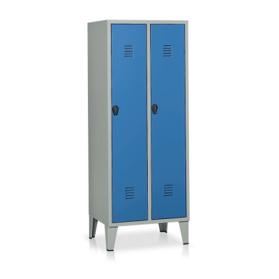 Spogliatoio 2 posti mm 690x500. Grigio/Blu