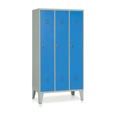 Spogliatoio 3 posti mm 905x500. Grigio/Blu