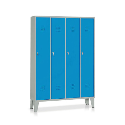 Spogliatoio 4 posti mm 1200x330. Grigio/Blu