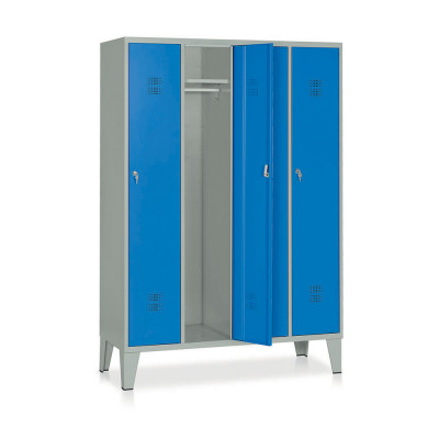Spogliatoio 4 posti mm 1200x500. Grigio/Blu