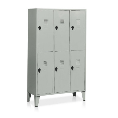Spogliatoio 6 vani mm 1020x500. Grigio