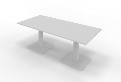Tavolo mm 2400x1000x745h. Alluminio/Grigio