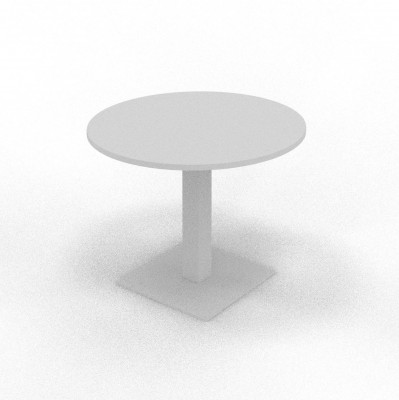Tavolo tondo mm 1050x745h. Alluminio/Grigio