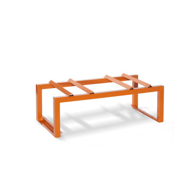 Drum holder for 2 drums mm. 1180Lx600Dx380H. Orange.
