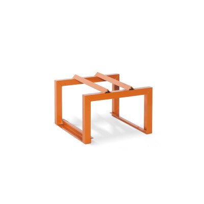 Drum holder 1 drum mm. 600Lx600Dx380H. Orange.