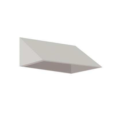 Dustproof sloping roof mm. 905Lx500Dx200H. Grey.