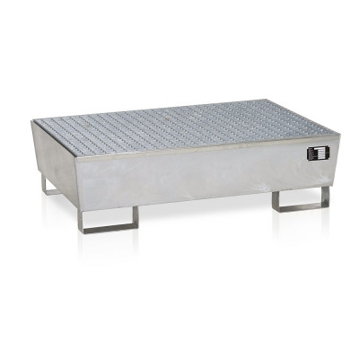 Watertight tank mm. 1200Lx800Dx240H+100H. Galvanised.